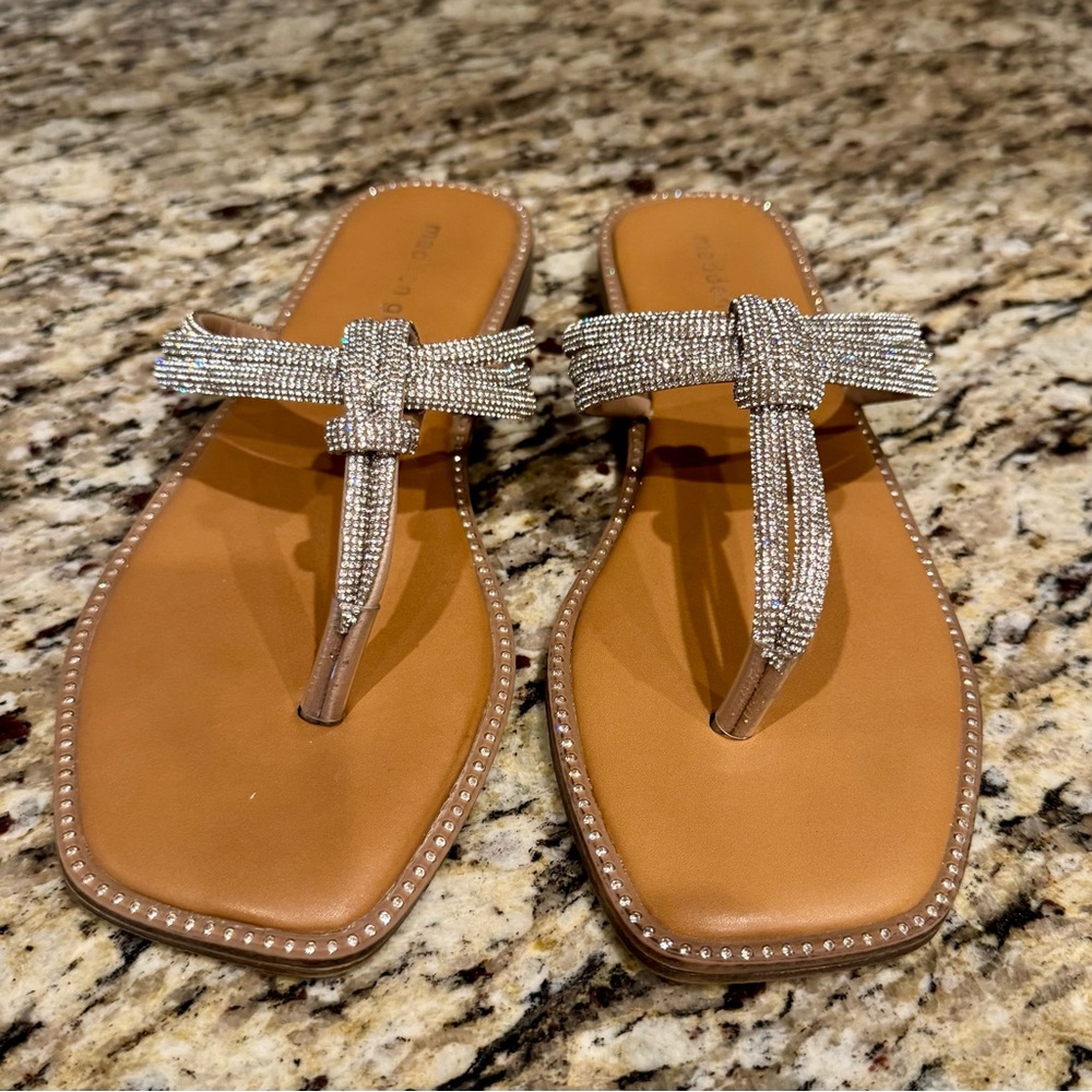 Madden Girl Hollown Rhinestone Sandals – Size 8.5